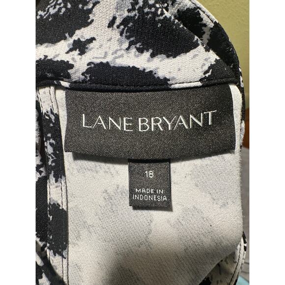 Lane Bryant Leopard Print Choker Neck Blouse Top Plus Size 18 - Picture 7 of 11